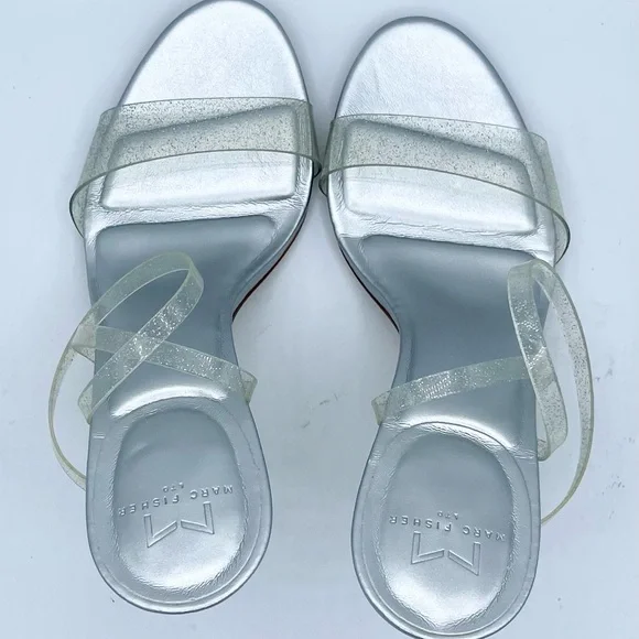 WKND SALE ONLY Marc Fisher Calisty Elegant Silver Women's Heels Sz 8M - Picture 13 of 14